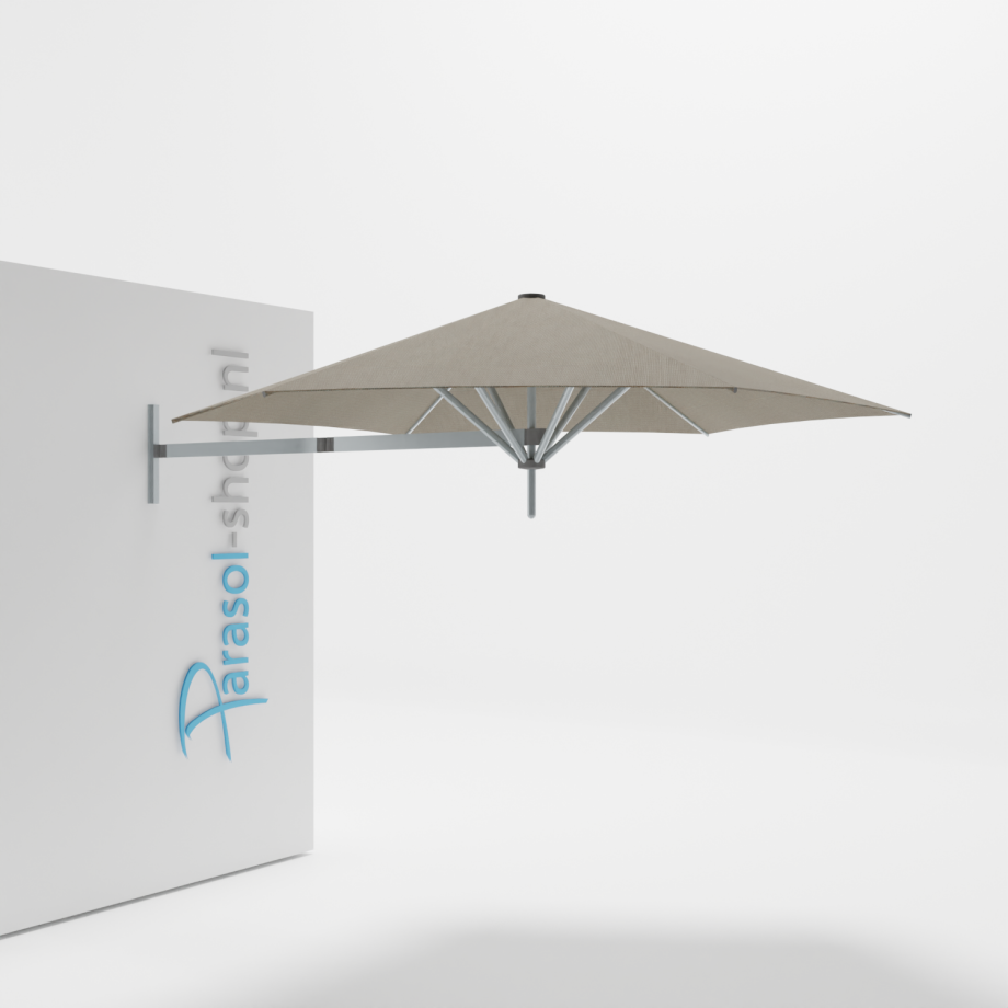 Paraflex muurparasol 270cm Neo arm (Taupe) Paraflex muurparasol 270cm Neo arm (Taupe) afbeelding