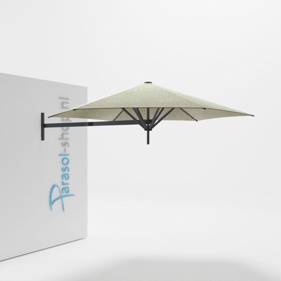 Paraflex muurparasol 270cm zwarte Neo arm   (Apio) afbeelding 