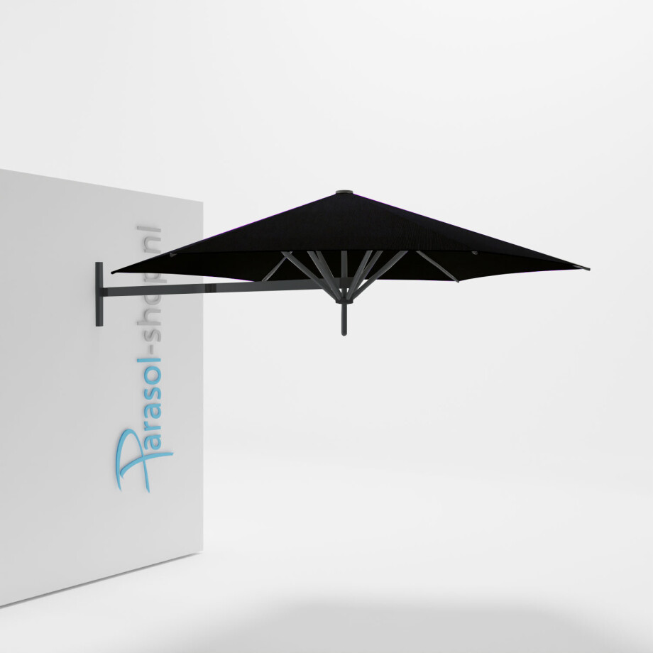 Paraflex muurparasol 270cm zwarte Neo arm   (Black) afbeelding 