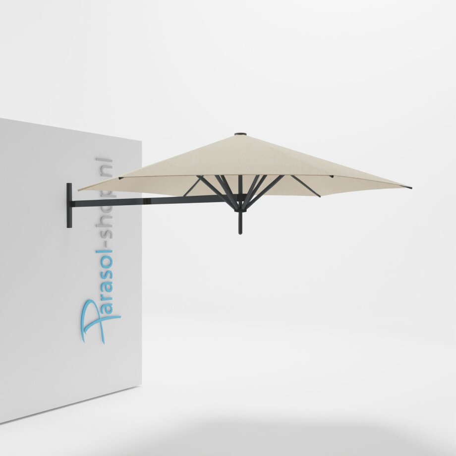 Paraflex muurparasol 270cm zwarte Neo arm   (Canvas) afbeelding 