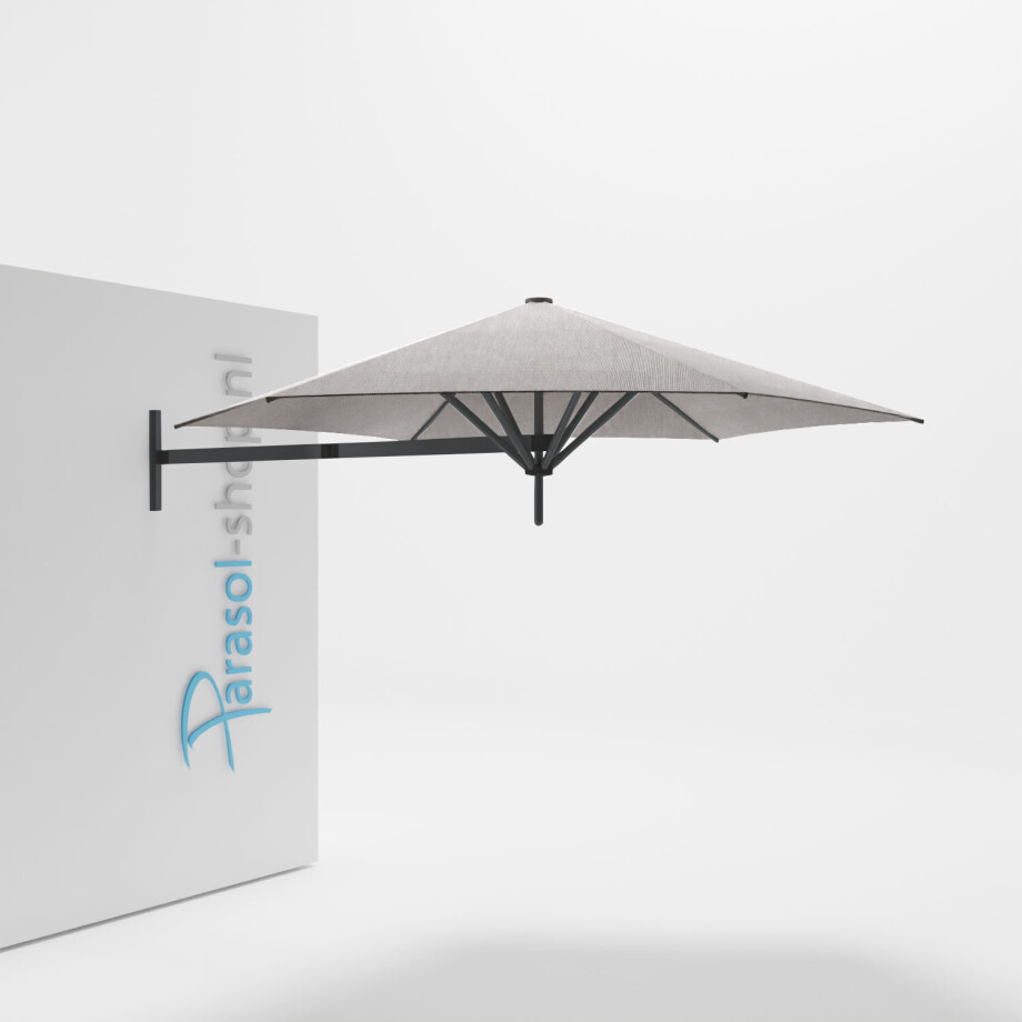 Paraflex muurparasol 270cm zwarte Neo arm   (Marble) afbeelding 