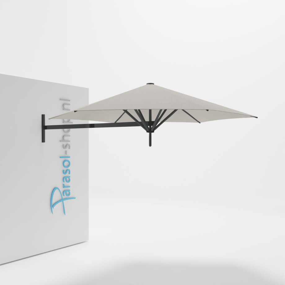 Paraflex muurparasol 270cm zwarte Neo arm   (Natural) afbeelding 