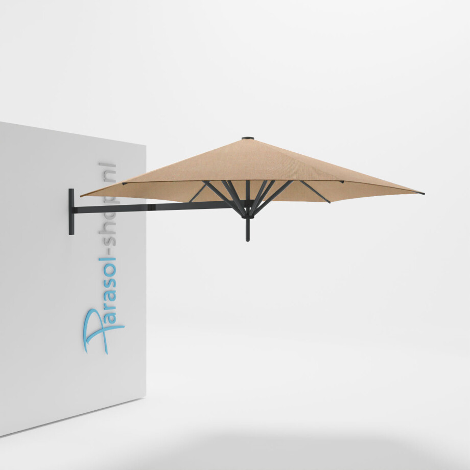 Paraflex muurparasol 270cm zwarte Neo arm   (Sand) afbeelding 