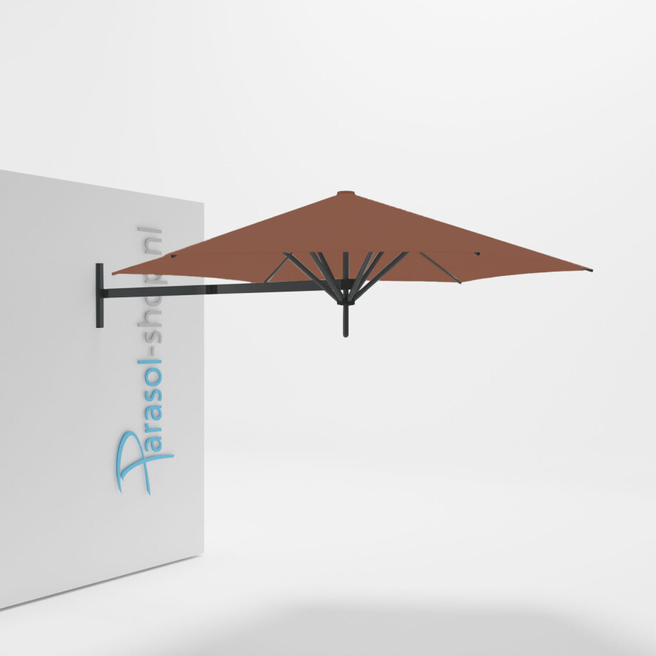 Paraflex muurparasol 270cm zwarte Neo arm   (Terra) afbeelding 