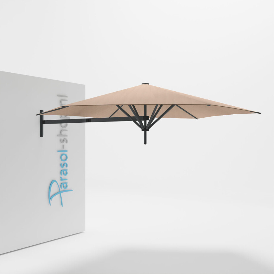 Paraflex muurparasol 300cm zwarte Neo arm   (Avena) afbeelding 