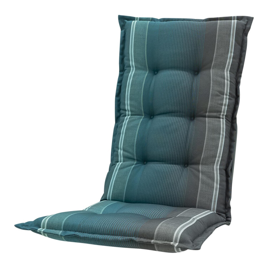 Tuinkussen hoge rug   Stef sea blue afbeelding 