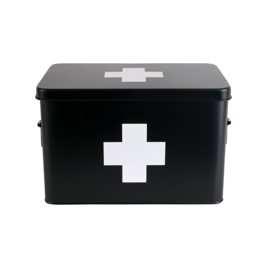 present time Medicijnbox 'Cross Large' kleur Zwart afbeelding 1