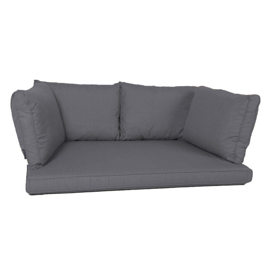 Palletkussen zit/arm/rug carré (120X80cm)   Panama grey afbeelding 