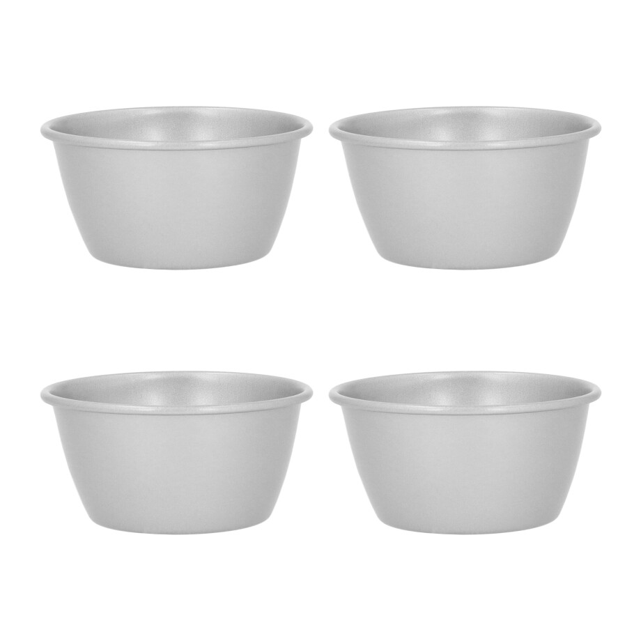 Krumble Puddingvormen - Zilver - Set van 4 afbeelding 1