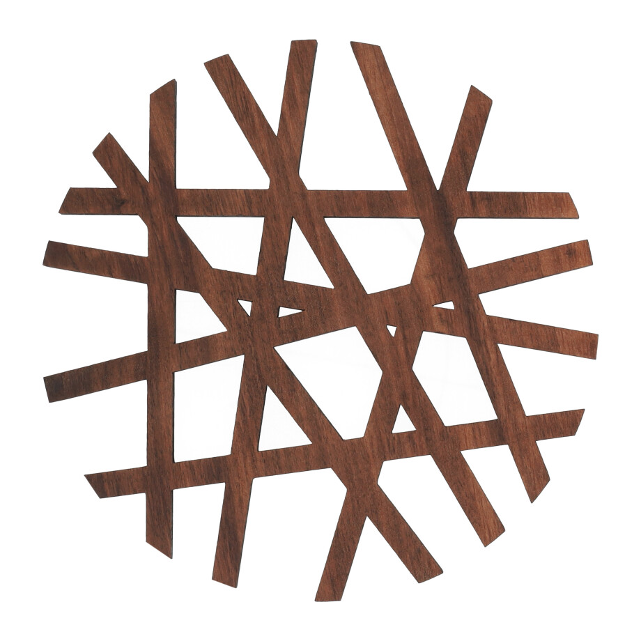 Krumble Pannenonderzetter - Rond - Hout afbeelding 1