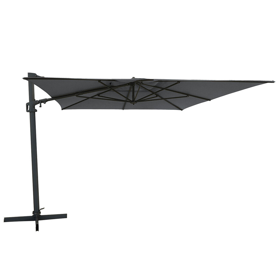 Vrijhangende zweefparasol Malta 300x400cm grey Vrijhangende zweefparasol Malta 300x400cm grey afbeelding