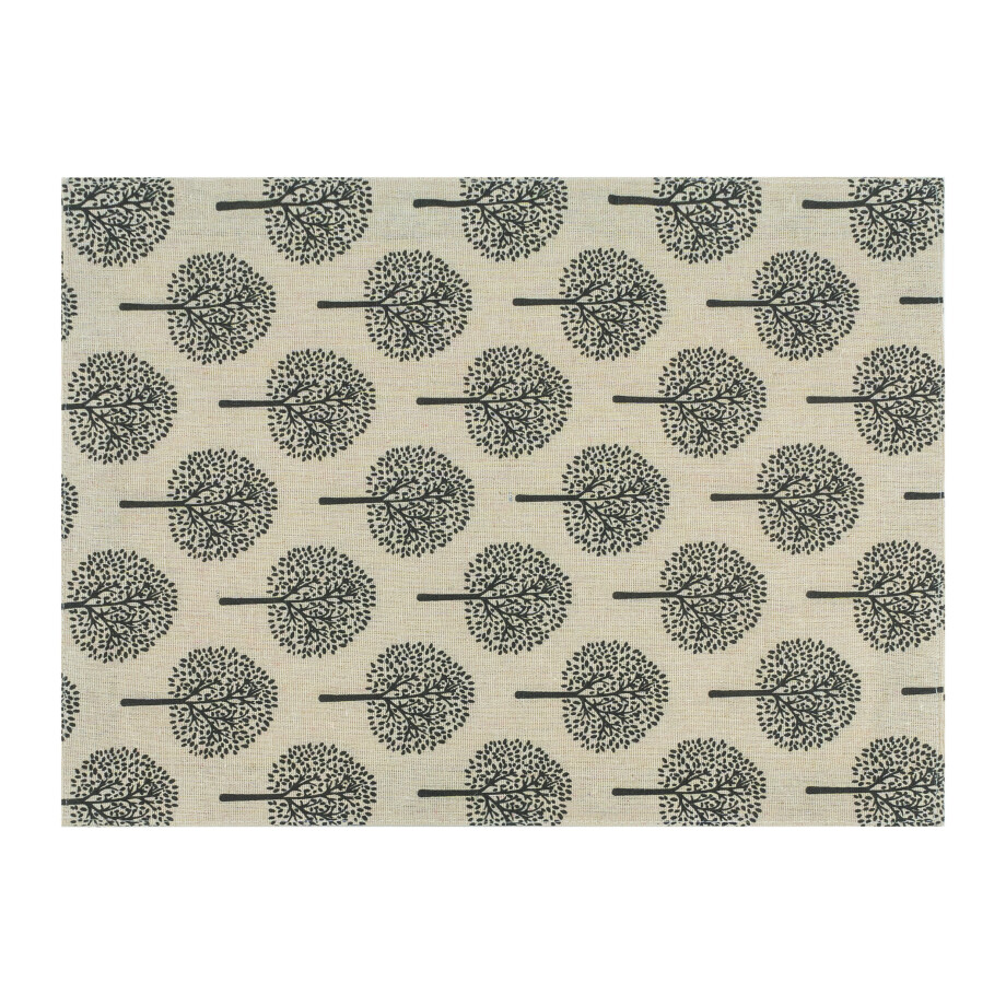 Krumble Placemat - Boom patroon - Katoen - Beige afbeelding 1