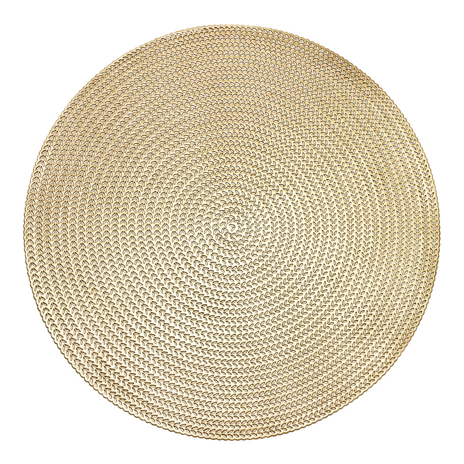 Krumble Placemat - PVC - Goud - 37 cm afbeelding 1
