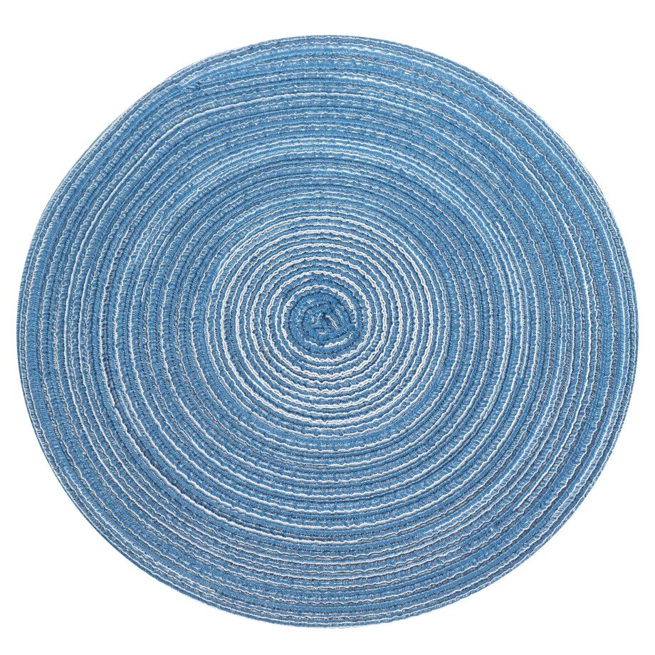 Krumble Placemat rond - Diameter 36 cm - Blauw afbeelding 1