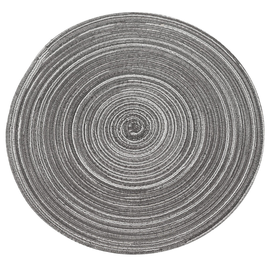Krumble Placemat rond - Diameter 36 cm - Zilver/grijs afbeelding 1