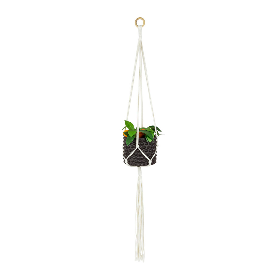 QUVIO Plantenhanger voor bloempot - Gevlochten touw afbeelding 1