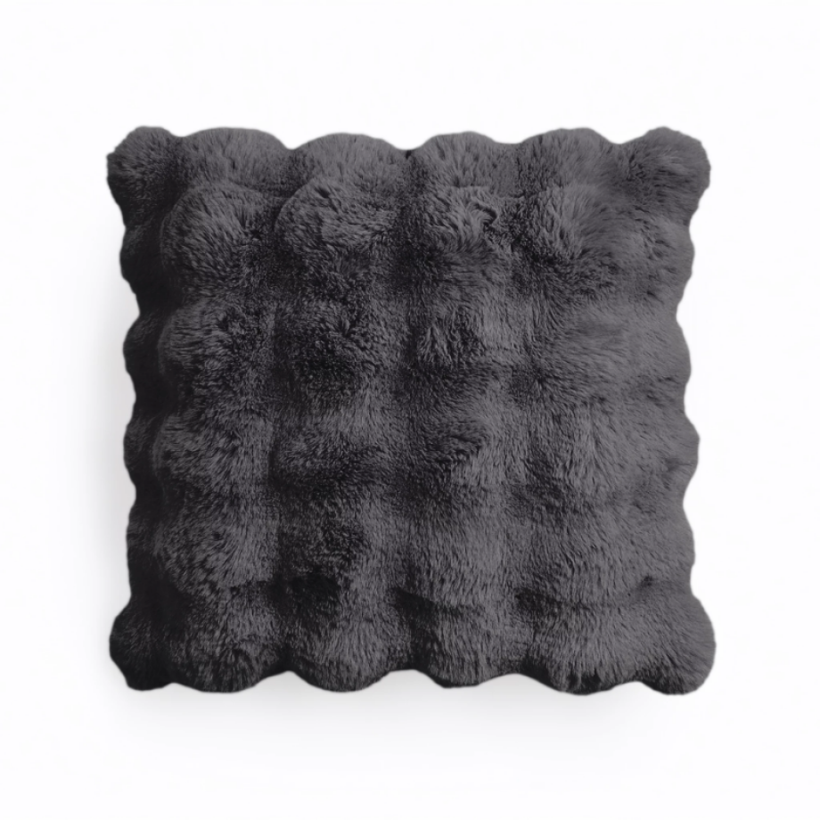 Sierkussen Pom Rabbit Fur - Antraciet - Voor - - Dekbed-Discounter.nl Sierkussen Pom Rabbit Fur - Antraciet - Voor - - Dekbed-Discounter.nl afbeelding