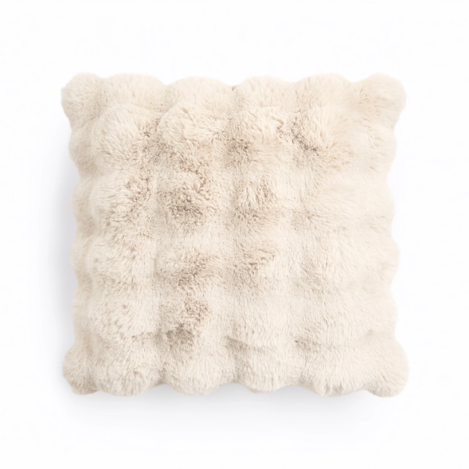 Sierkussen Pom Rabbit Fur - Beige - Voor - - Dekbed-Discounter.nl Sierkussen Pom Rabbit Fur - Beige - Voor - - Dekbed-Discounter.nl afbeelding