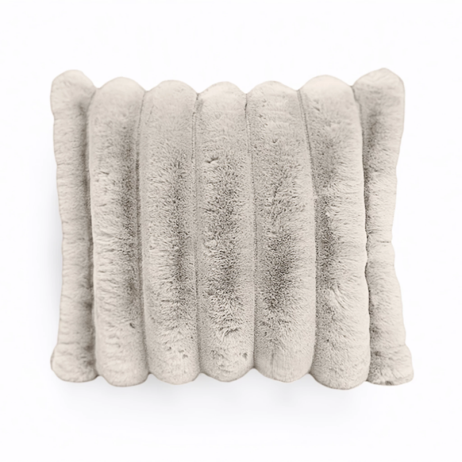 Sierkussen Rib Rabbit Fur - Ecru - Voor - - Dekbed-Discounter.nl Sierkussen Rib Rabbit Fur - Ecru - Voor - - Dekbed-Discounter.nl afbeelding