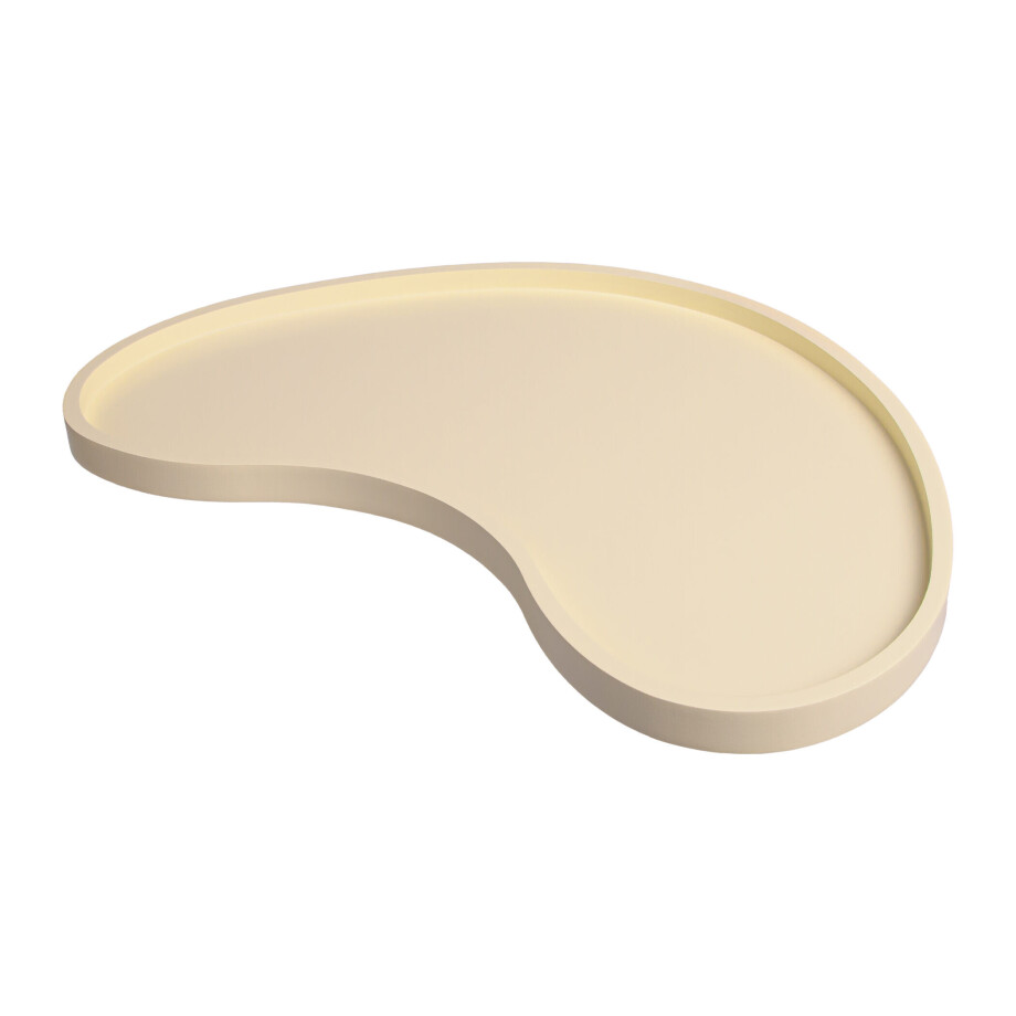 QUVIO Tray - Organisch - Hout - 45x24 cm - Beige afbeelding 1