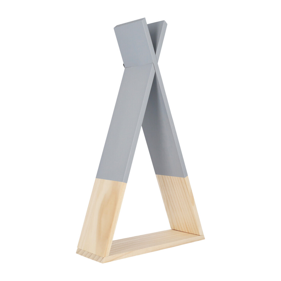 QUVIO Decoratieve Wandplank - Driehoek - Grijs QUVIO Decoratieve Wandplank - Driehoek - Grijs afbeelding 1