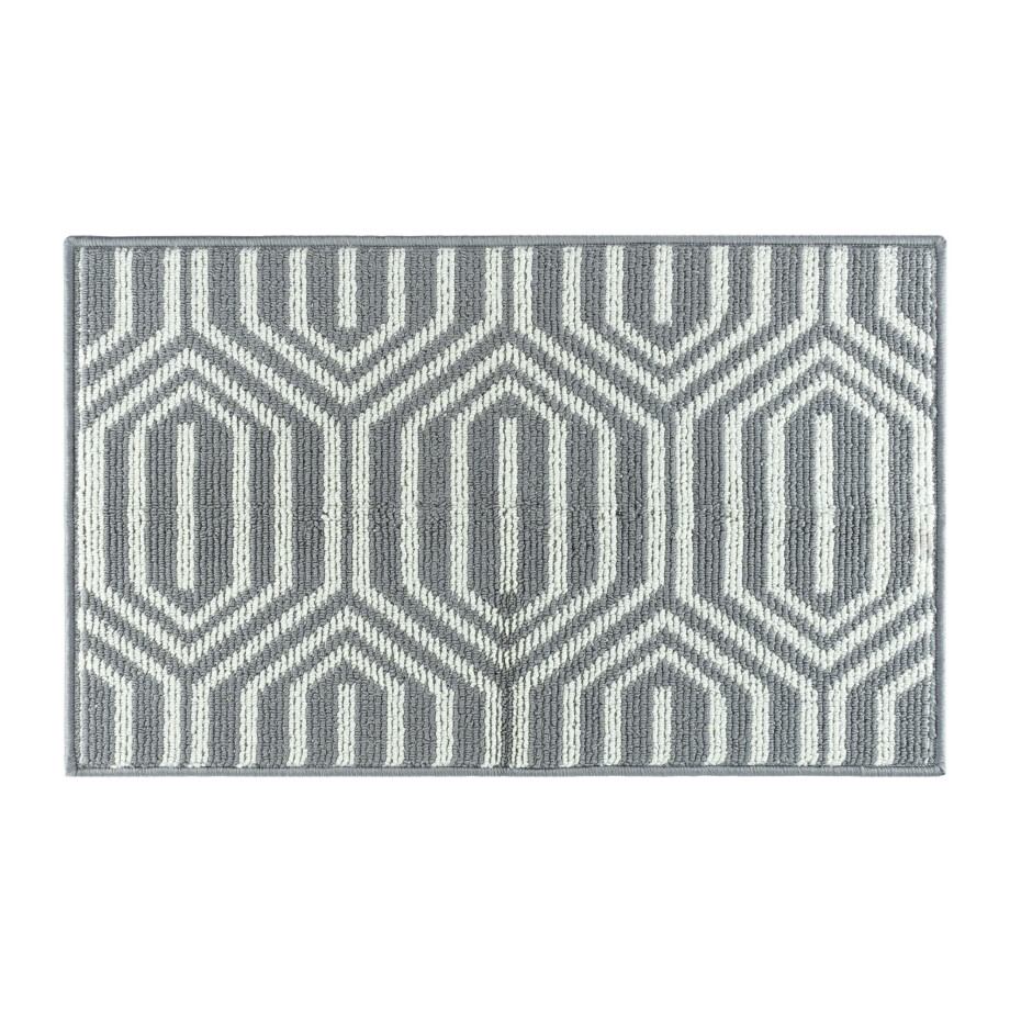 QUVIO Deurmat - Synthetisch - Grijs afbeelding 1