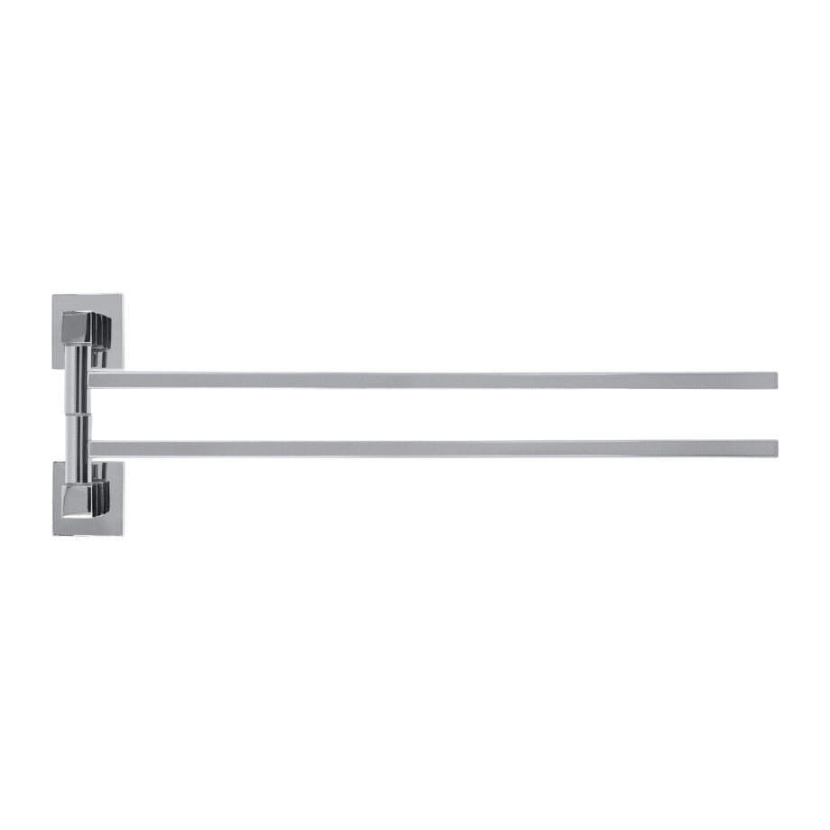 QUVIO Handdoekenrek - Met 2 armen - RVS - Zilver afbeelding 1