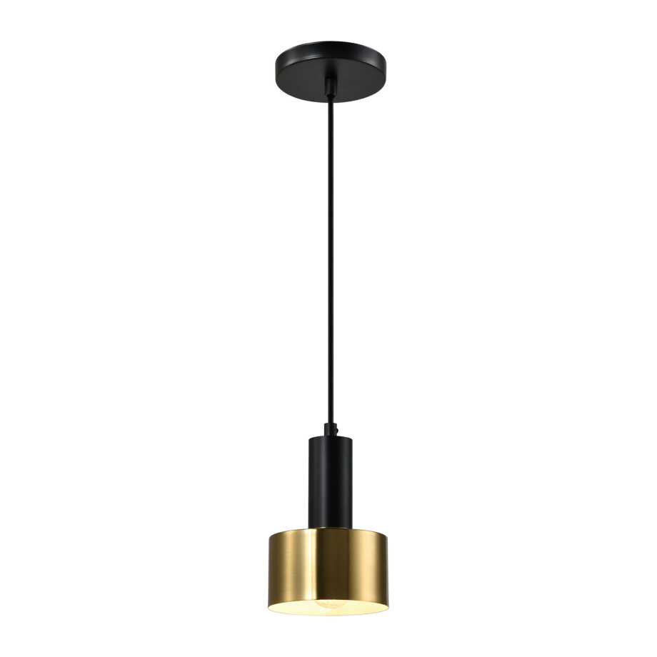 QUVIO Hanglamp - Metaal - Goud - Zwart afbeelding 1