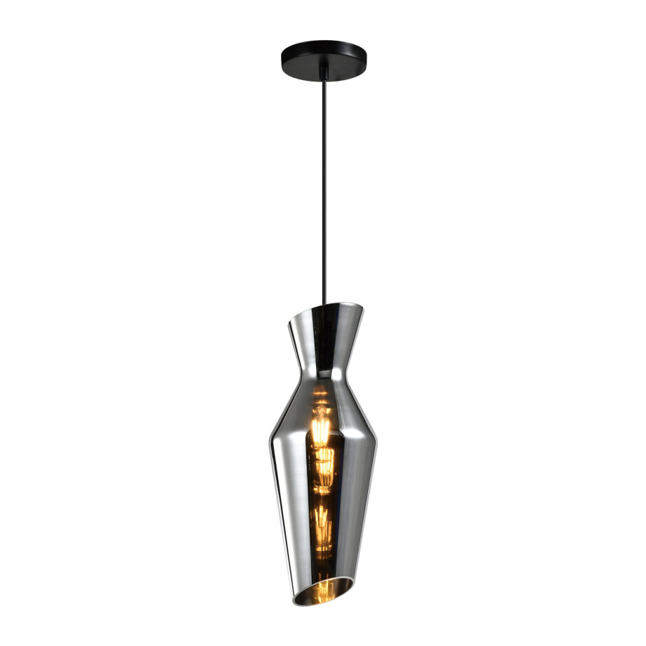 QUVIO Hanglamp - Smoke glas - Grijs afbeelding 1