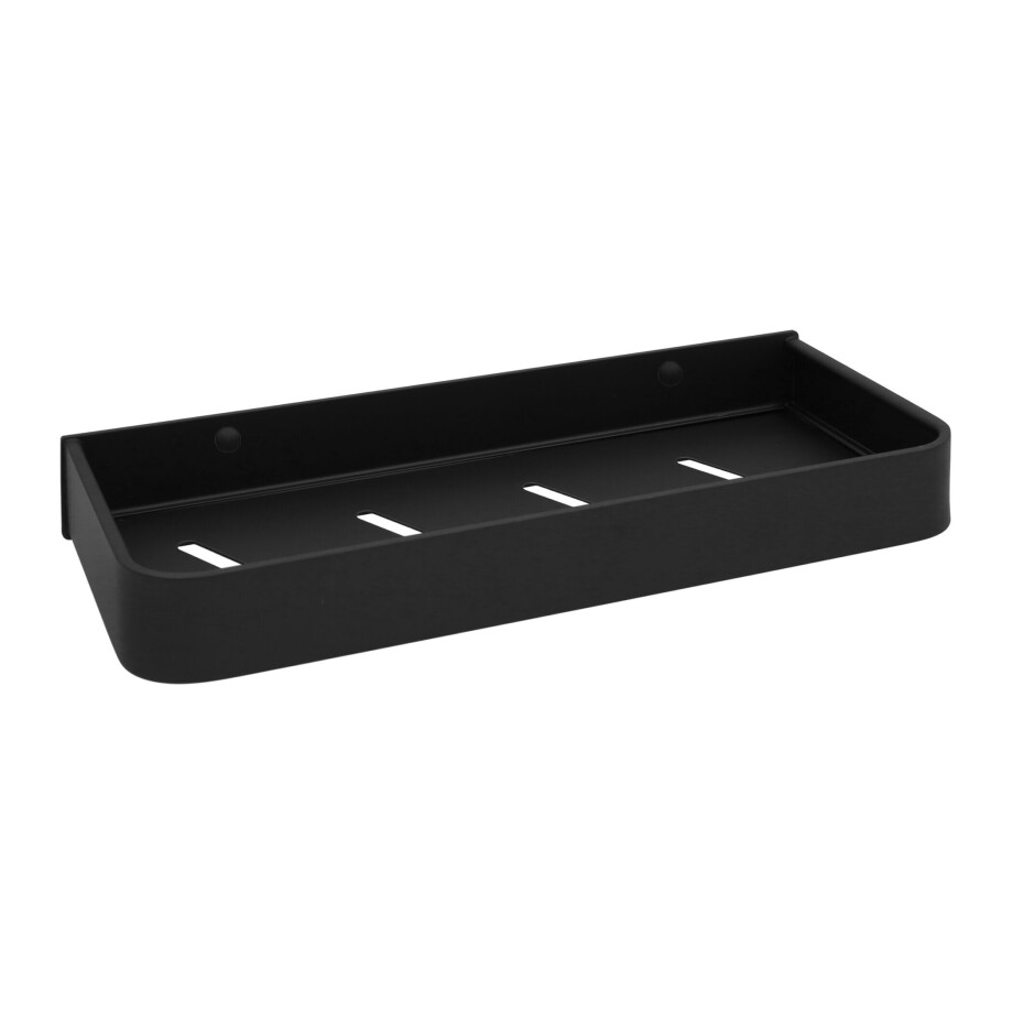 QUVIO Planchet Badkamer - Metaal - Zwart - 30 cm afbeelding 1