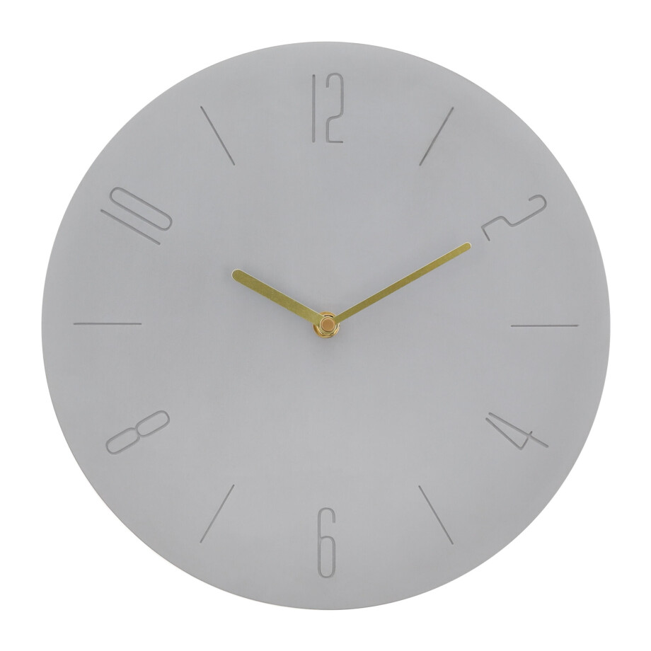 QUVIO Wandklok industrieel - Beton - Diameter 30 cm QUVIO Wandklok industrieel - Beton - Diameter 30 cm afbeelding 1