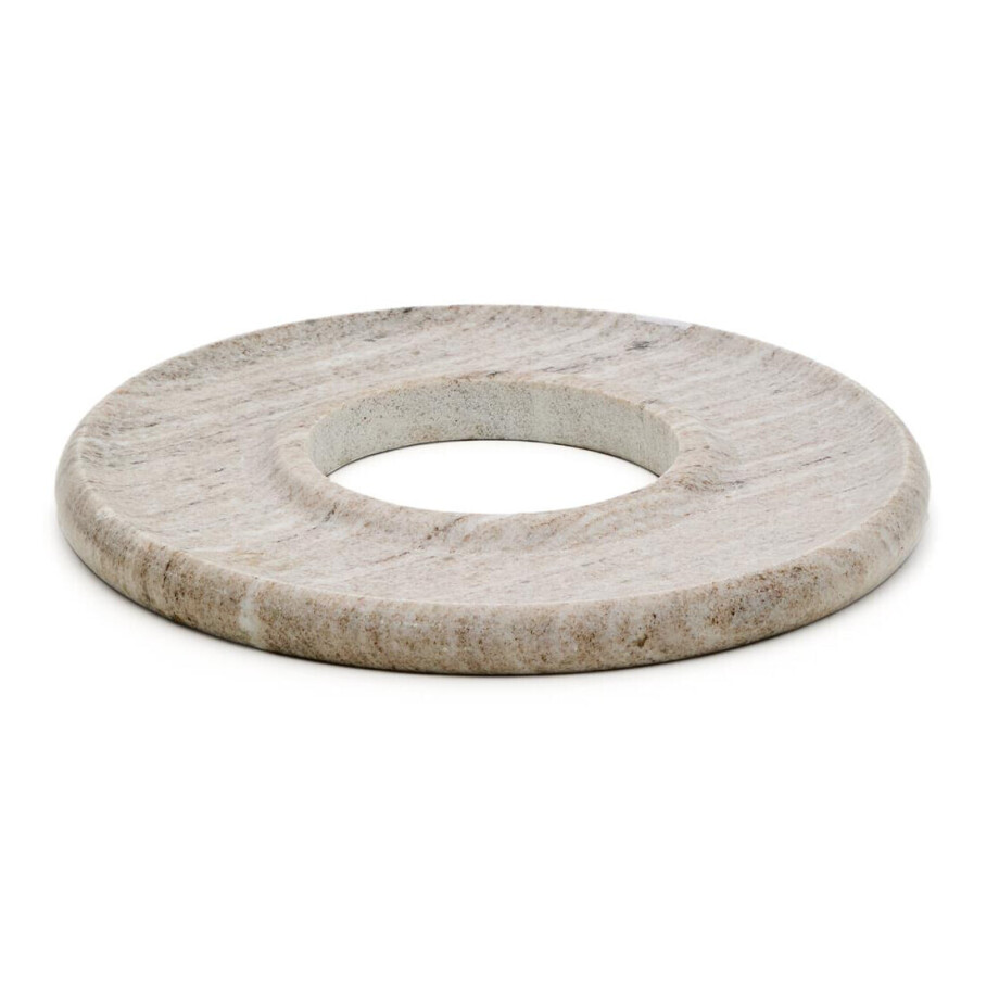 Kave Home Serveerblad 'Morel' Marmer, 35cm afbeelding 1