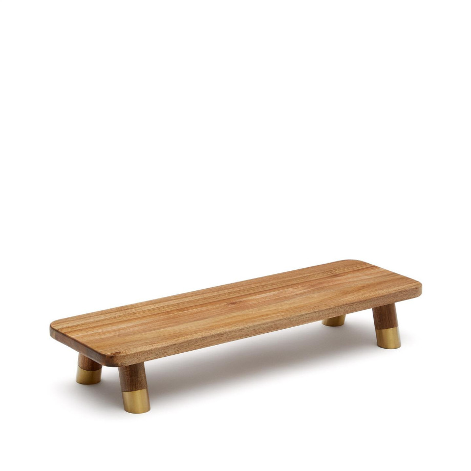 Kave Home Serveerplank 'Sataya' Acaciahout, 63 x 20cm afbeelding 