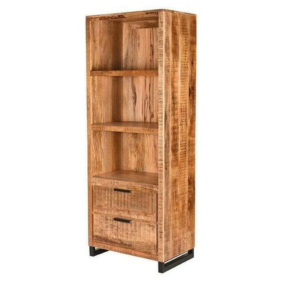 LABEL51 Boekenkast 'Glasgow' Mangohout, 185 x 70cm LABEL51 Boekenkast 'Glasgow' Mangohout, 185 x 70cm afbeelding 1