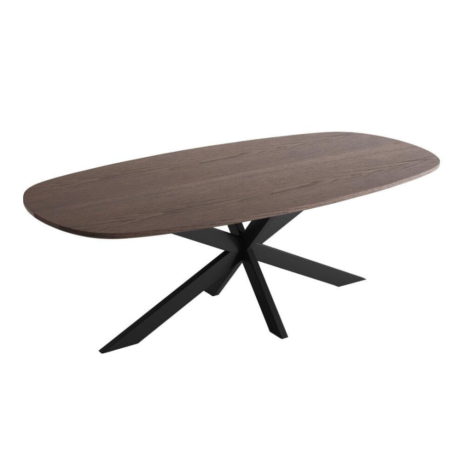 Tower Living Deens Ovale Eettafel 'San Marino' Eiken, 200 x 110cm afbeelding 