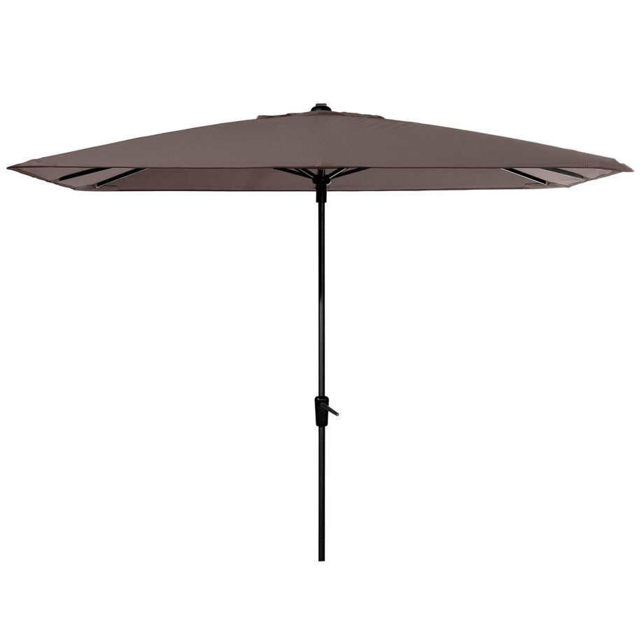 Parasol Round Corner 280x280cm (Taupe) afbeelding 