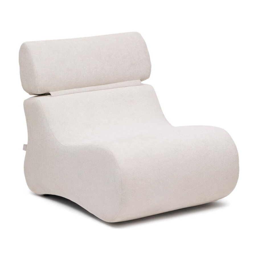 Kave Home Fauteuil 'Club' Chenille, kleur Naturel afbeelding 1