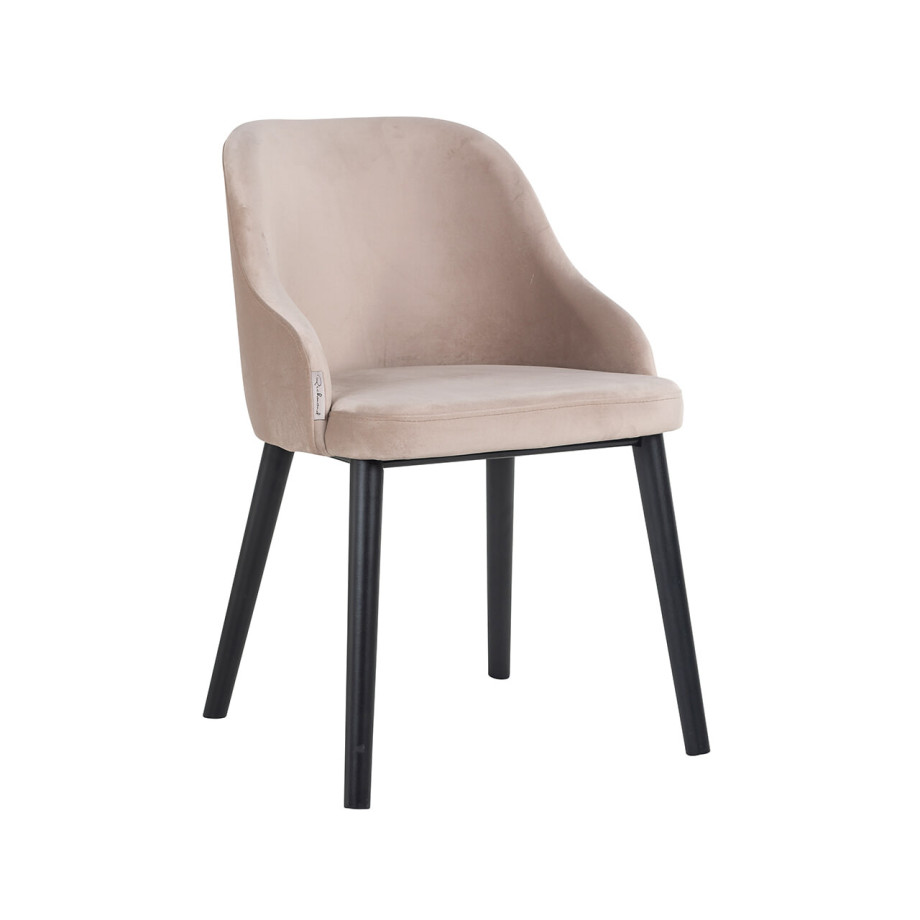 Richmond Eetkamerstoel 'Twiggy' Velvet, kleur Khaki afbeelding 1