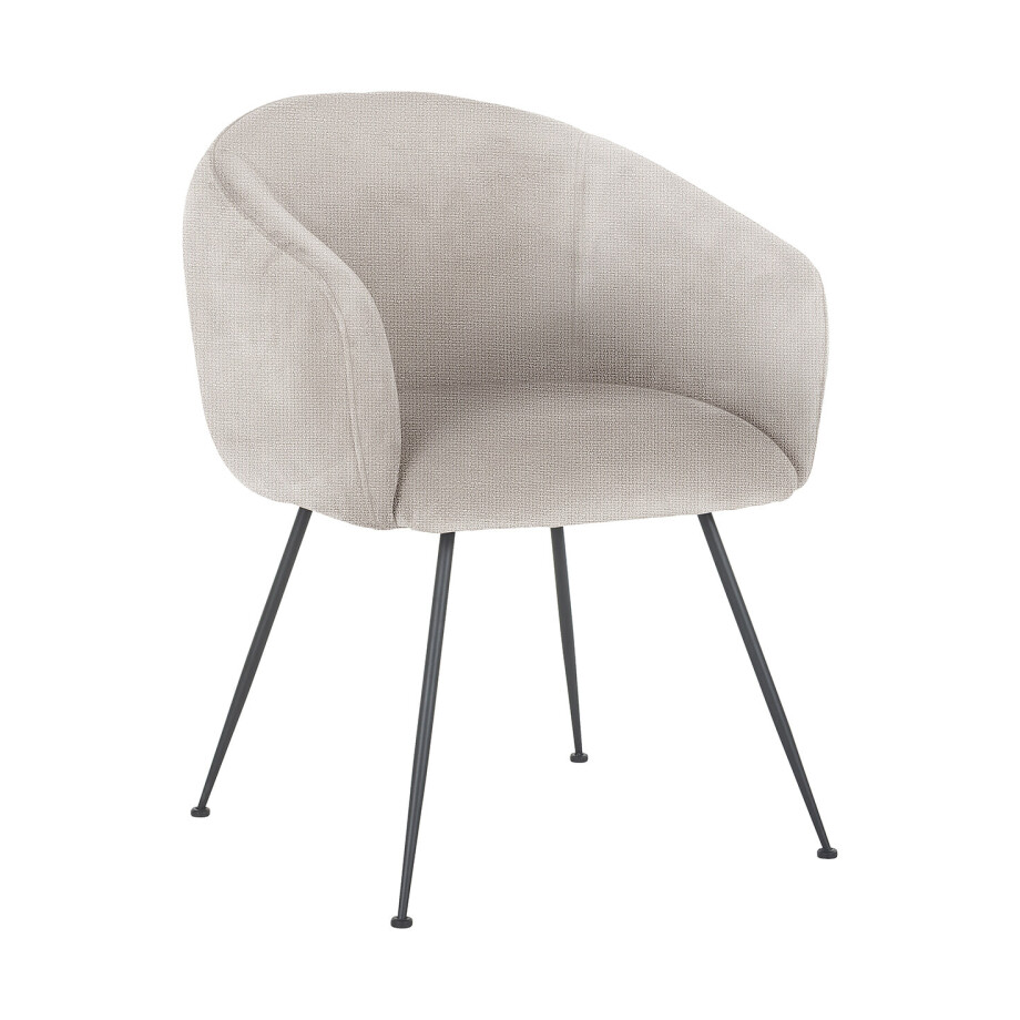 Richmond Eetkamerstoel 'Avanti' Chenille, kleur Naturel Richmond Eetkamerstoel 'Avanti' Chenille, kleur Naturel afbeelding 1