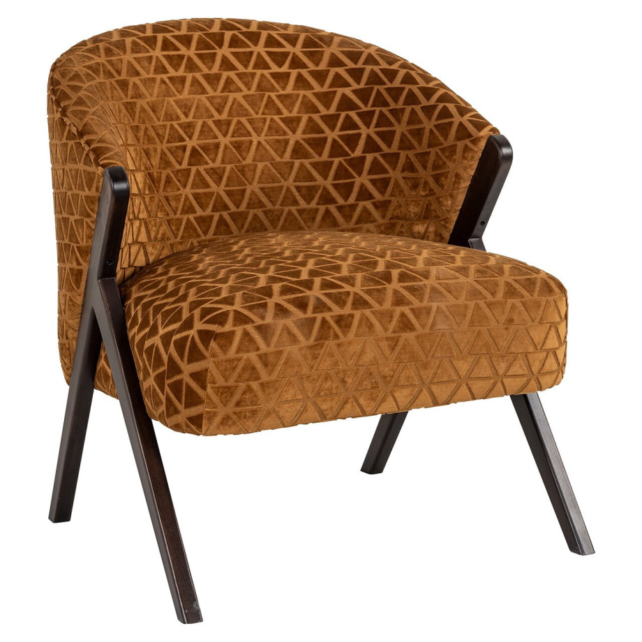 Richmond Fauteuil 'Mia' Triangle, kleur Goud afbeelding 1