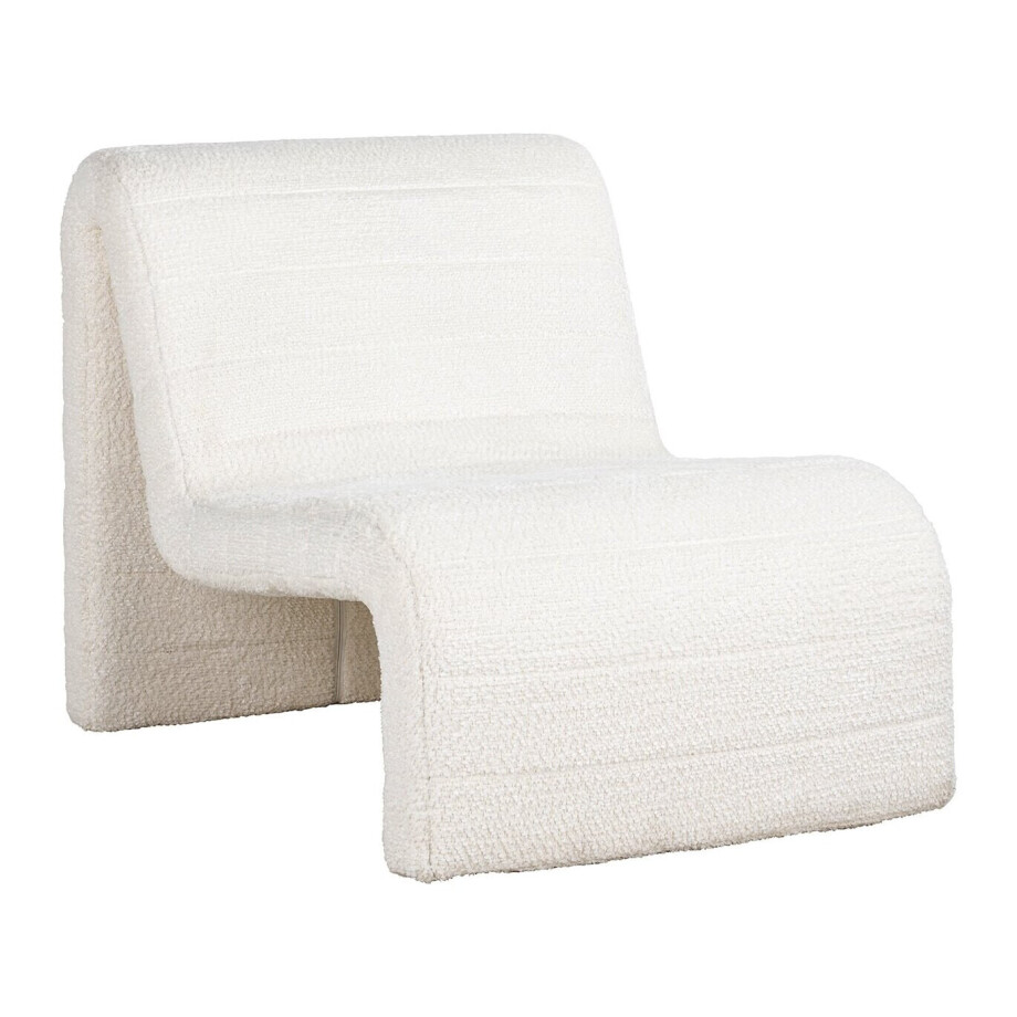 Richmond Fauteuil 'Kelly' Chenille, kleur Wit Richmond Fauteuil 'Kelly' Chenille, kleur Wit afbeelding 1