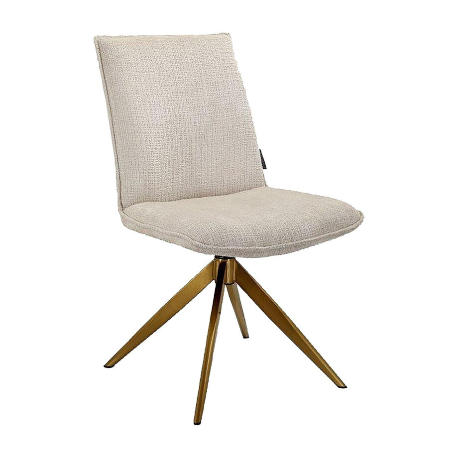 Richmond Draaibare Eetkamerstoel 'Dakota' Chenille, kleur Beige afbeelding 1