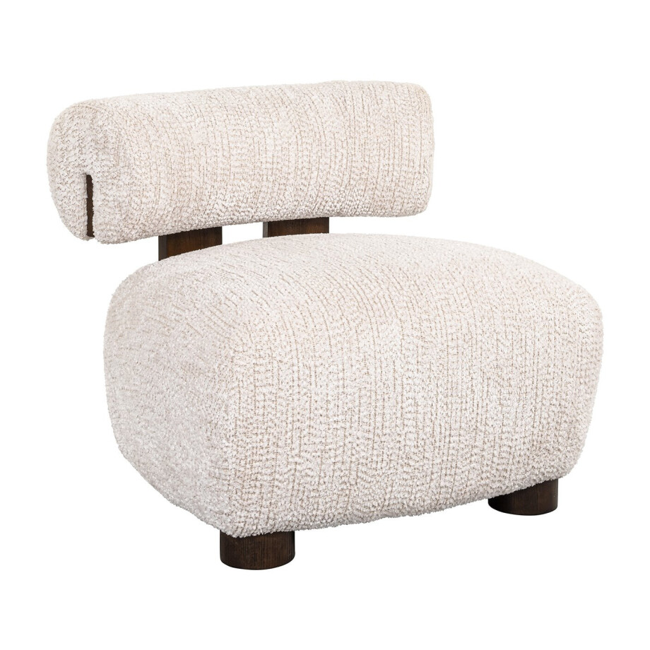 Richmond Fauteuil 'Arabella' Chenille, kleur Crème Richmond Fauteuil 'Arabella' Chenille, kleur Crème afbeelding 1