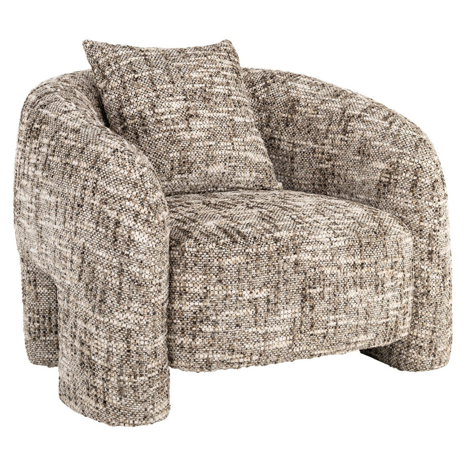 Richmond Fauteuil 'Tuscany' Omara stof, kleur Bruin afbeelding 1