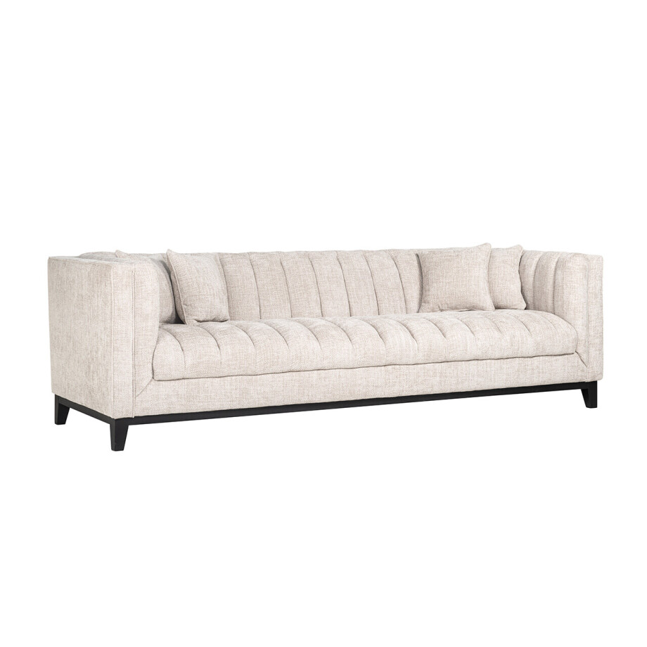 Richmond 3-zits Bank 'Beauchamp' Chenille, kleur Naturel afbeelding 1
