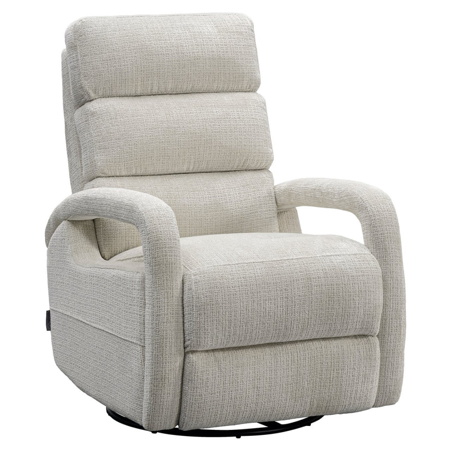 Richmond Verstelbare Draaifauteuil 'Denvi' Chenille, kleur Beige afbeelding 1