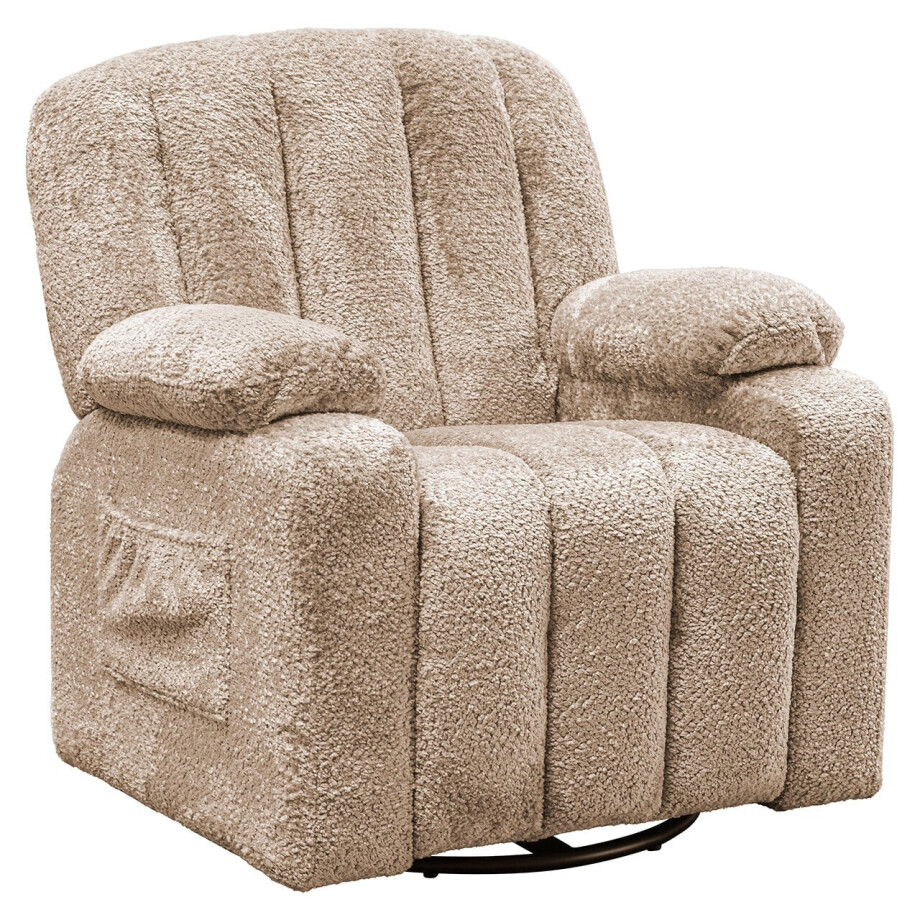 Richmond Kids Draaifauteuil 'Mickey' Sheep, kleur Naturel afbeelding 1