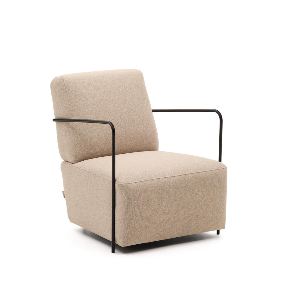 Kave Home Fauteuil 'Gamer' Stof, kleur Beige afbeelding 1