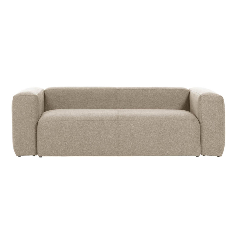 Kave Home 2-zits Bank 'Blok' 210cm, kleur Beige afbeelding 1