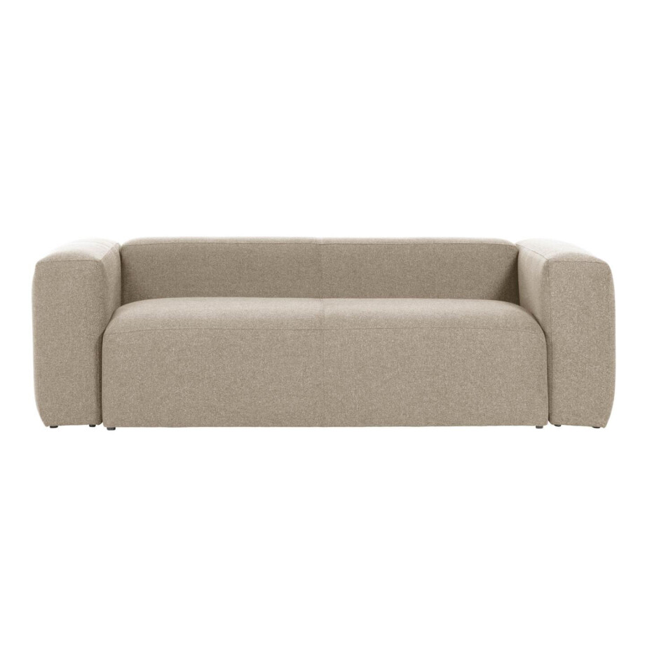 Kave Home 2-zits Bank 'Blok' 210cm, kleur Beige Kave Home 2-zits Bank 'Blok' 210cm, kleur Beige afbeelding 1